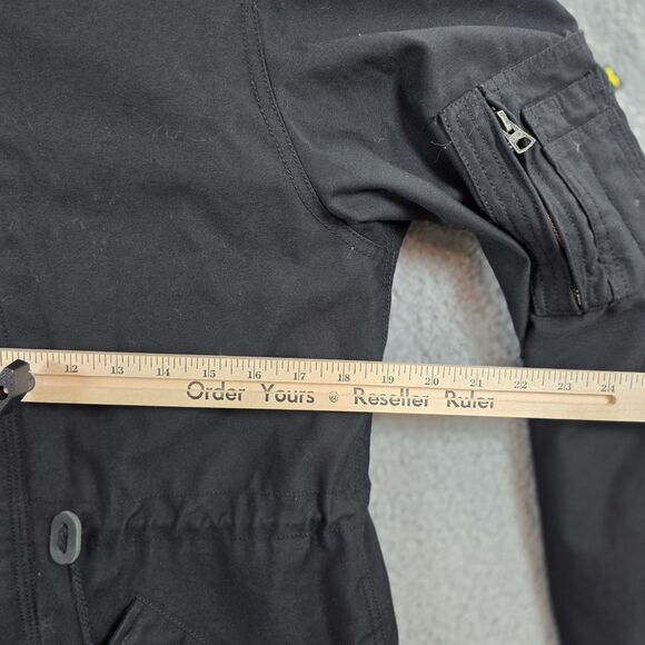 Alpha Industries Men's Black M-65 Field Jacket Military Utility Hoodie Size S - Picture 14 of 16